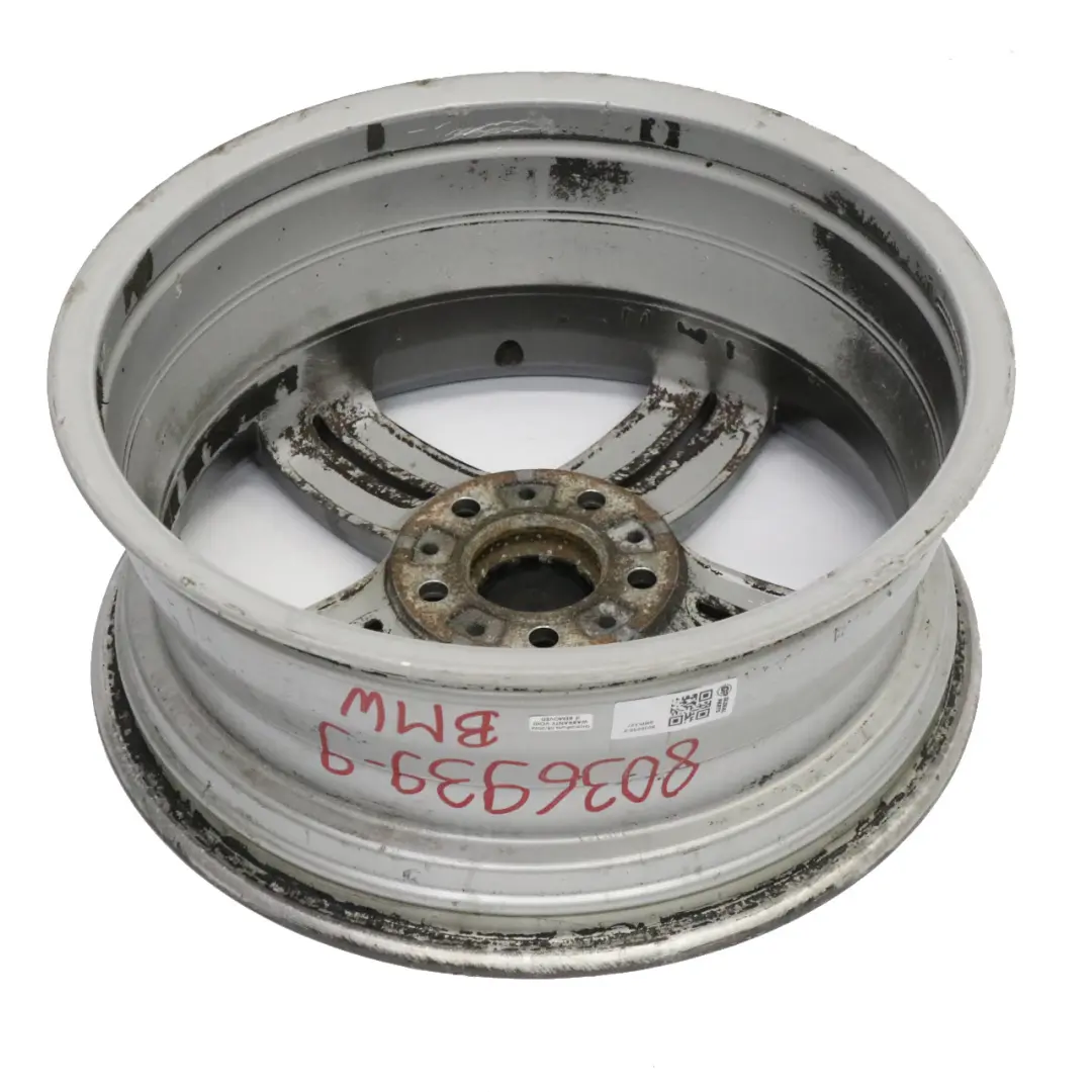 Cerchio anteriore lega grigio 18" 7,5J M ET:49 Doppie razze 208 per BMW E87 con numero di parte 8036939 BMW E87 Cerchio anteriore lega grigio 18" 7,5J M ET:49 Doppie razze 208 - SKU 8036939-9 - Numero di parte 8036939