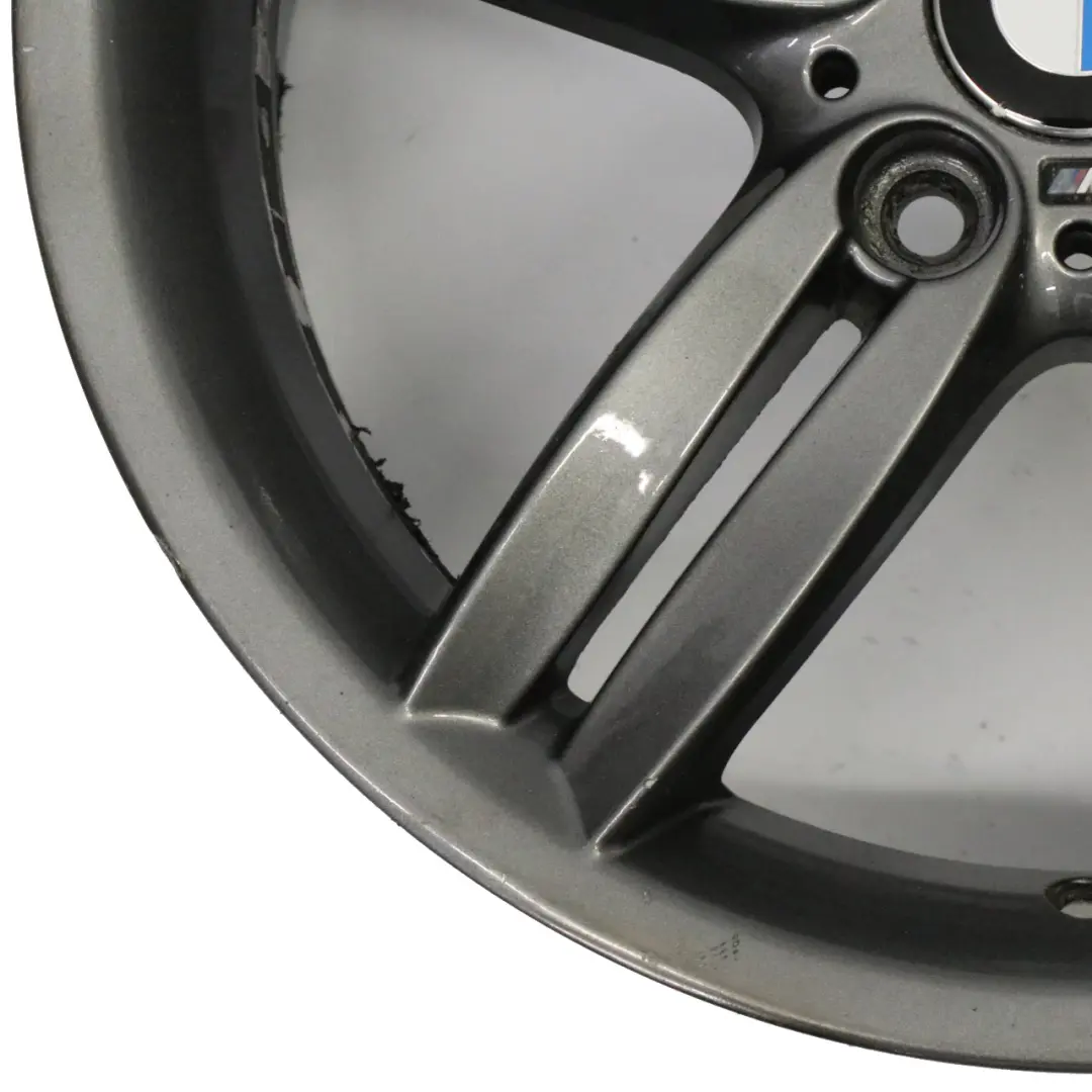 Front Alloy Grey Wheel Rim 18" 7,5J M ET:49 Double Spoke 208 to BMW E81 E87 with Part number 8036939 BMW E81 E87 Front Alloy Grey Wheel Rim 18" 7,5J M ET:49 Double Spoke 208 - SKU 8036939-9 - Part number 8036939