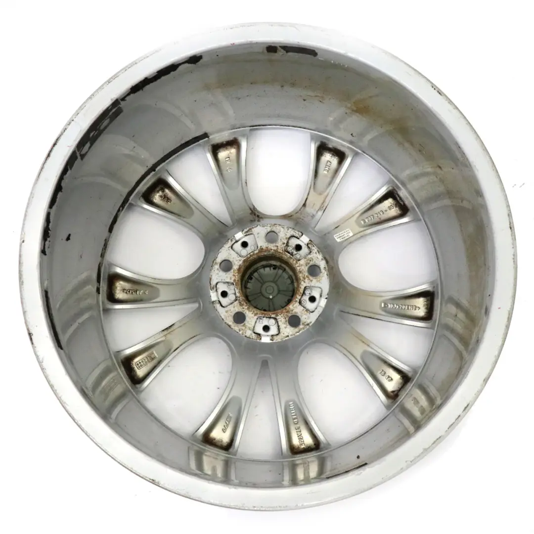 Front Wheel Alloy Rim 20" M V-spoke 227 10J ET:40 to BMW X5 E70 Silver with Part number 8037349 BMW X5 E70 Silver Front Wheel Alloy Rim 20" M V-spoke 227 10J ET:40 - SKU 8037349-4 - Part number 8037349