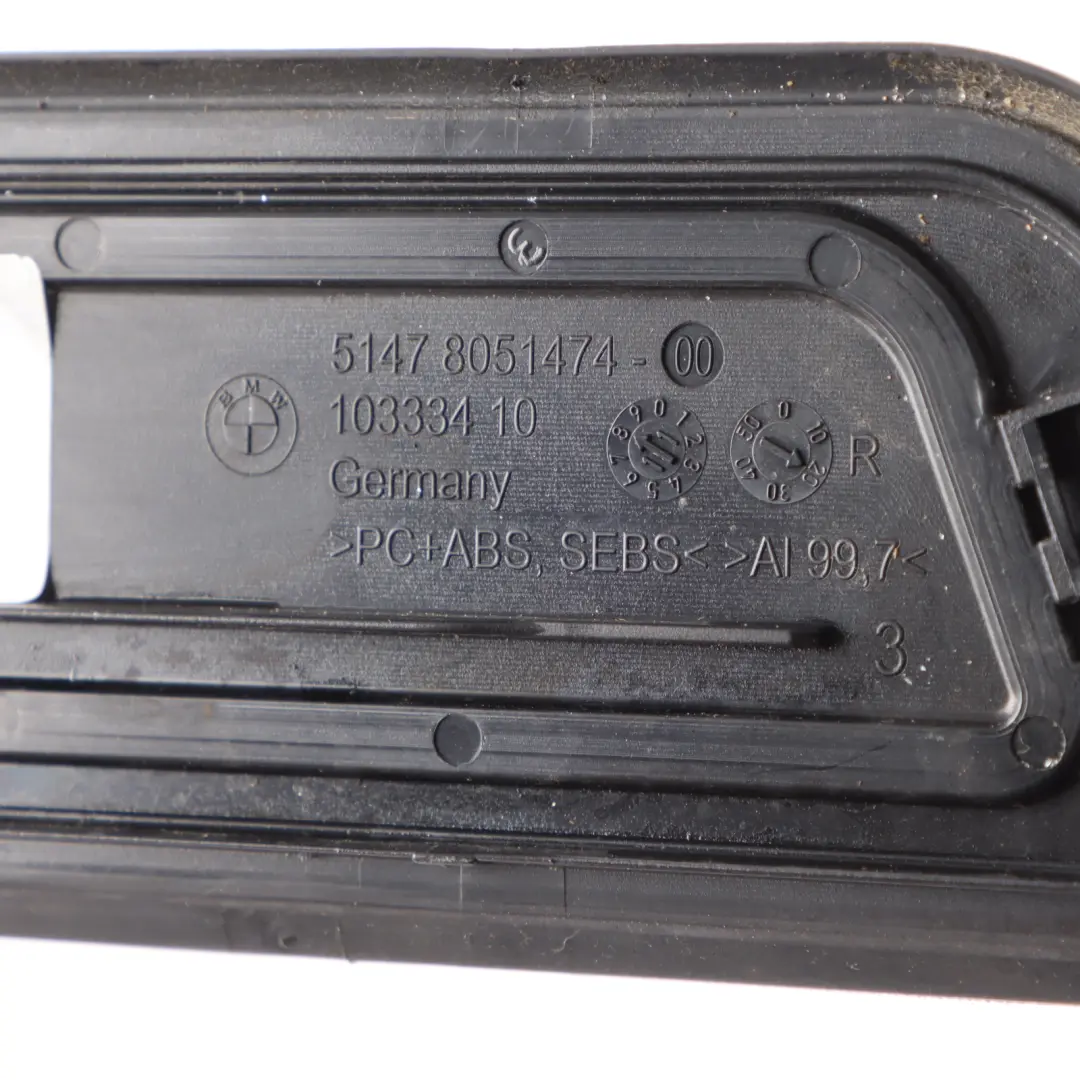 BMW F07 GT Door Entrance Strip M Sport Sill Cover Rear Right O/S - SKU 8051474 - Part number 8051474