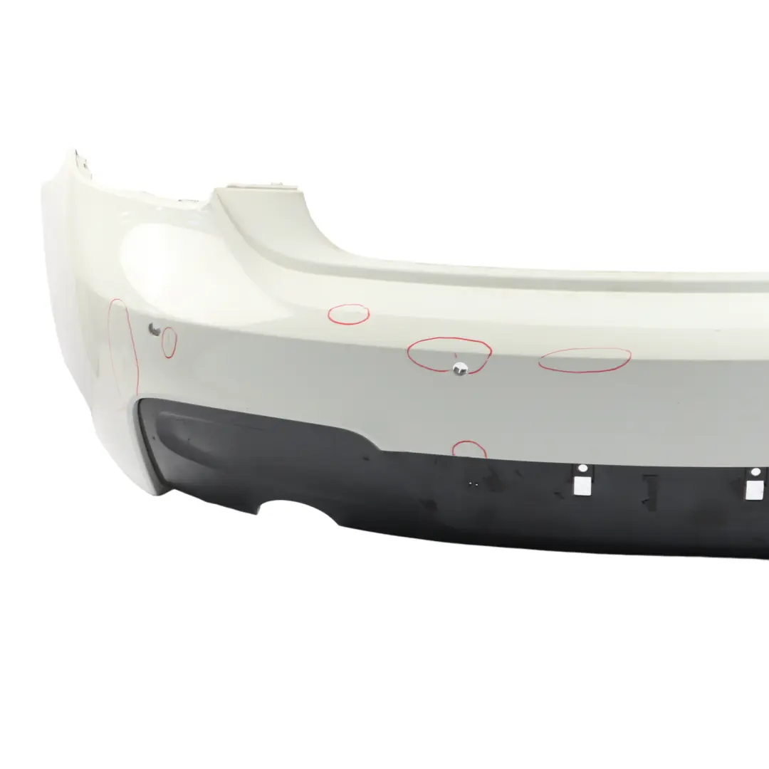 BMW F20 F21 M Sport Rear Bumper Trim Panel PDC Alpinweiss White 3 - 300 - SKU 8055067-AW1 - Part number 8055067