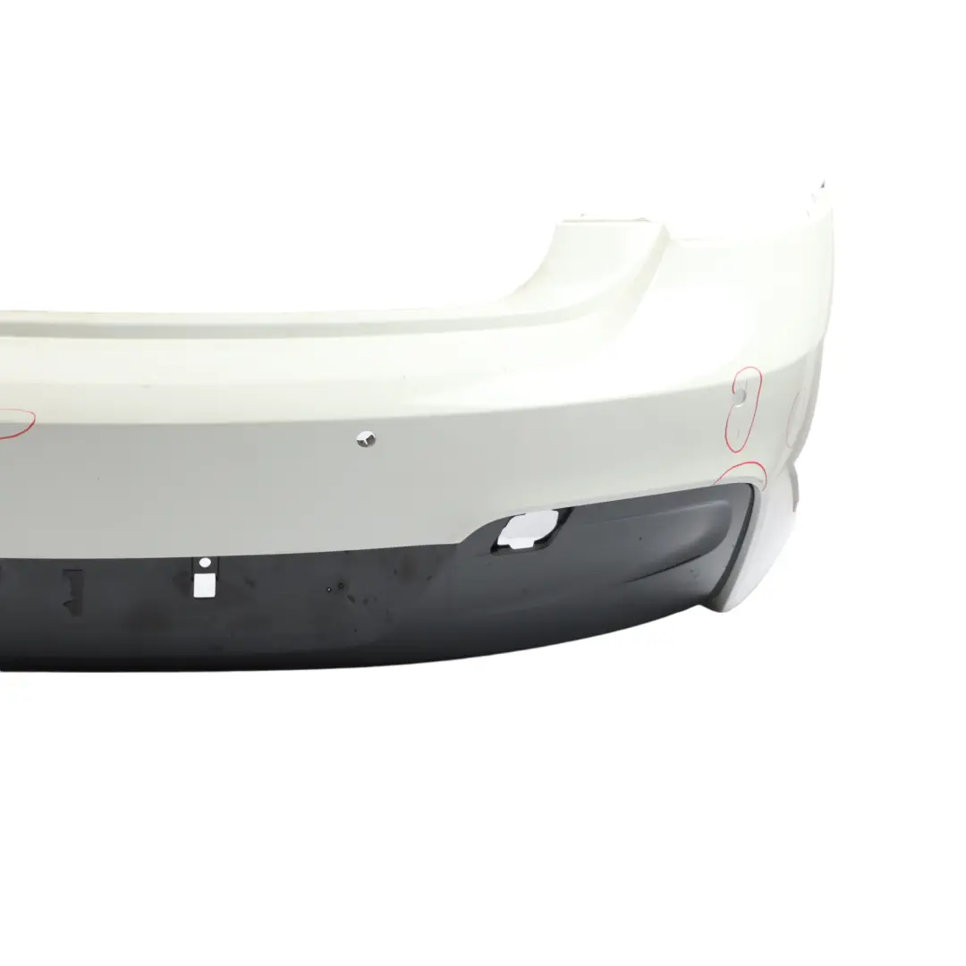 BMW F20 F21 M Sport Rear Bumper Trim Panel PDC Alpinweiss White 3 - 300 - SKU 8055067-AW1 - Part number 8055067