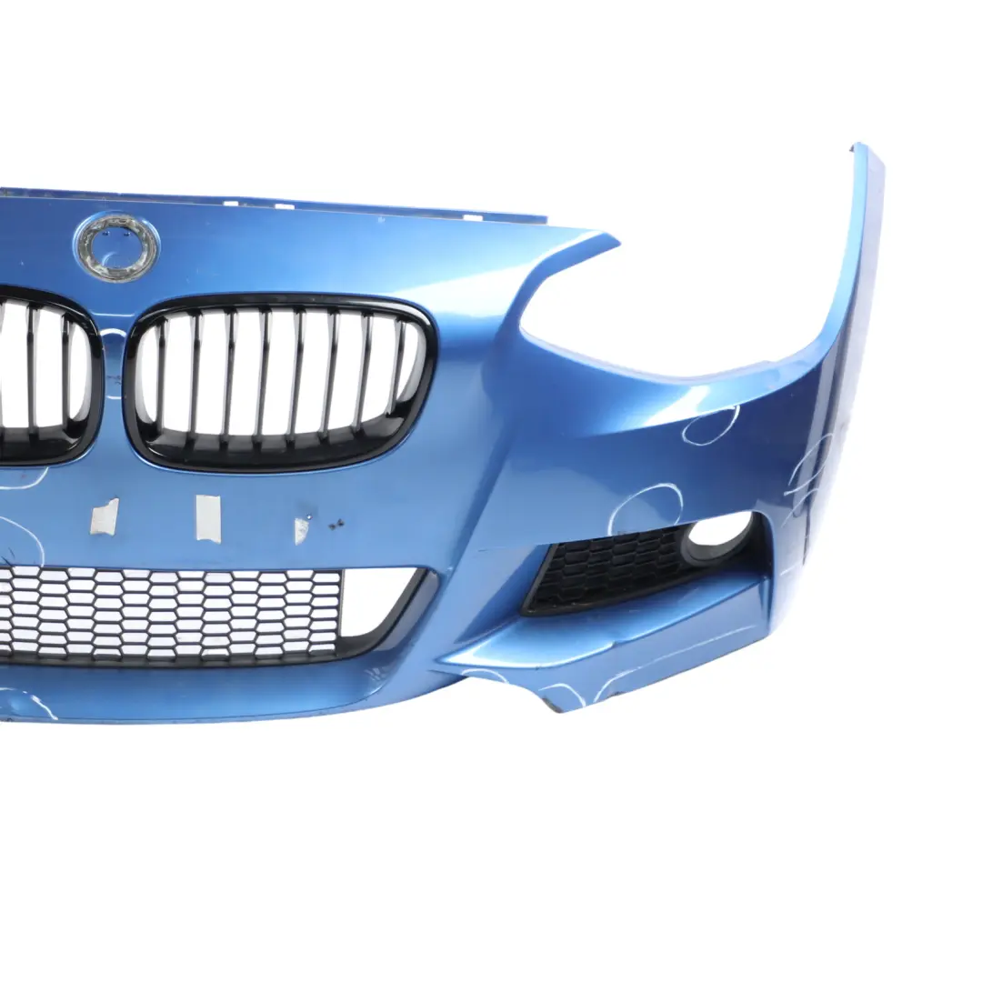 BMW F20 F21 Front Bumper M Sport Trim Panel Estoril Blau Metallic - B45 - SKU 8055147-EB - Part number 8055147
