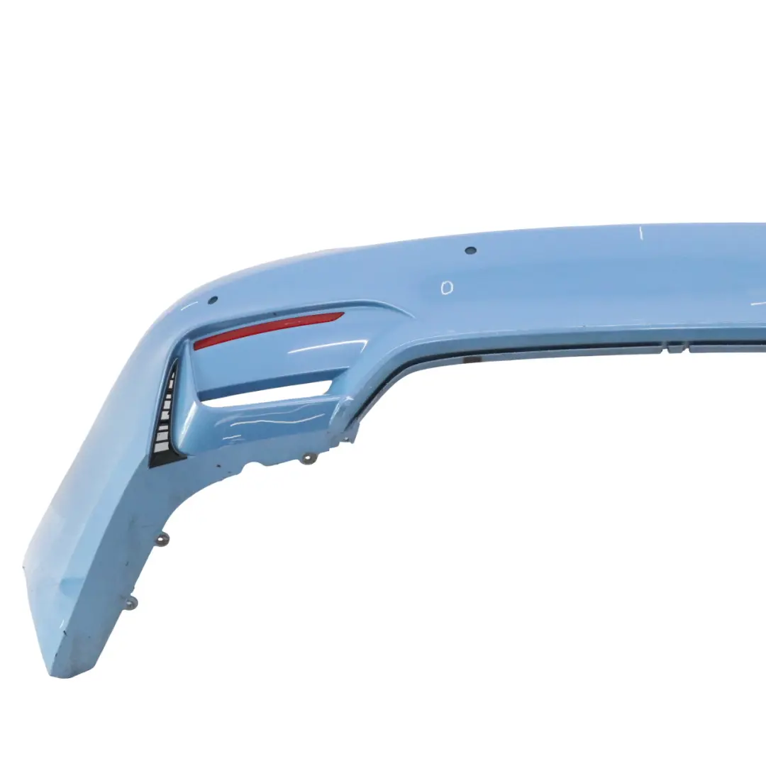 Complete Rear Bumper PDC Yas Marina Blue Metallic - B68 to BMW F82 F83 M4 with Part number 8056223 BMW F82 F83 M4 Complete Rear Bumper PDC Yas Marina Blue Metallic - B68 - SKU 8056223-YMB1 - Part number 8056223