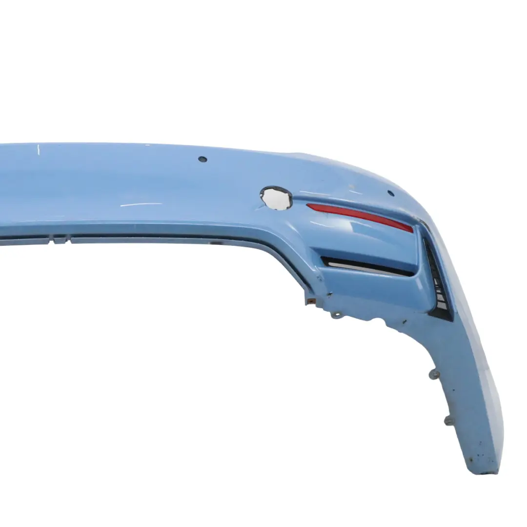 Complete Rear Bumper PDC Yas Marina Blue Metallic - B68 to BMW F82 F83 M4 with Part number 8056223 BMW F82 F83 M4 Complete Rear Bumper PDC Yas Marina Blue Metallic - B68 - SKU 8056223-YMB1 - Part number 8056223