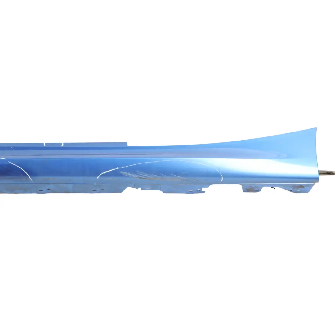BMW F21 F22 Side Skirt M Sport Sill Strip Left N/S Estorilblau Estoril Blue B45 - SKU 8056817-EB3 - Part number 8056817