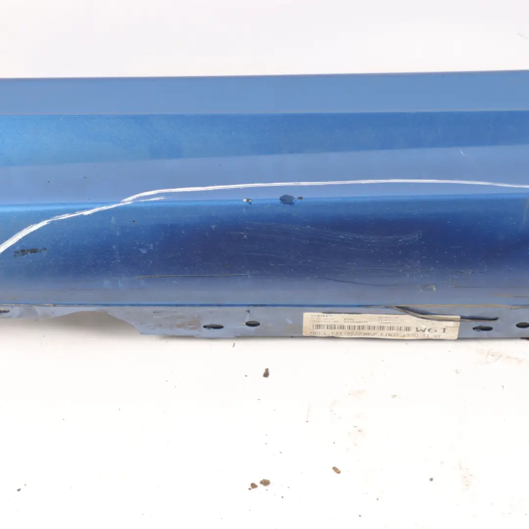 BMW F21 F22 Side Skirt M Sport Sill Strip Left N/S Estorilblau Estoril Blue B45 - SKU 8056817-EB3 - Part number 8056817