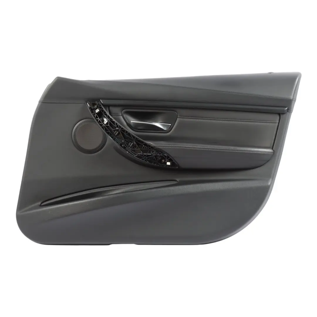 Front Right O/S Door Card Trim Panel Leather Merino Black to BMW F80 M3 with Part number 8057378 BMW F80 M3 Front Right O/S Door Card Trim Panel Leather Merino Black - SKU 8057378 - Part number 8057378