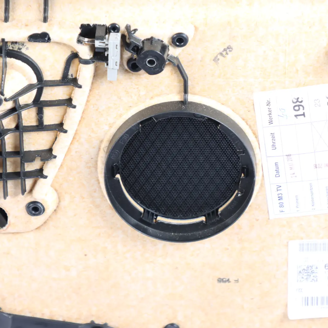 Front Right O/S Door Card Trim Panel Leather Merino Black to BMW F80 M3 with Part number 8057378 BMW F80 M3 Front Right O/S Door Card Trim Panel Leather Merino Black - SKU 8057378 - Part number 8057378