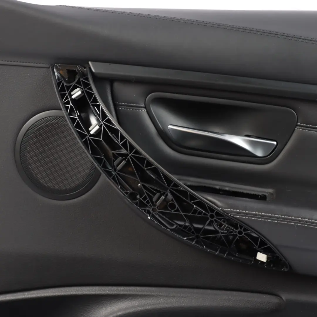 BMW F80 M3 Front Right O/S Door Card Trim Panel Leather Merino Black - SKU 8057378 - Part number 8057378