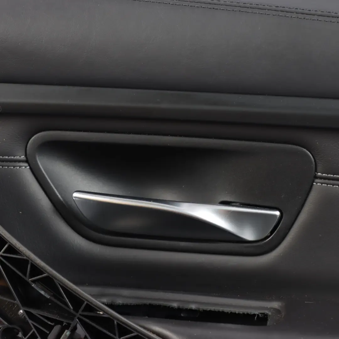 BMW F80 M3 Front Right O/S Door Card Trim Panel Leather Merino Black - SKU 8057378 - Part number 8057378