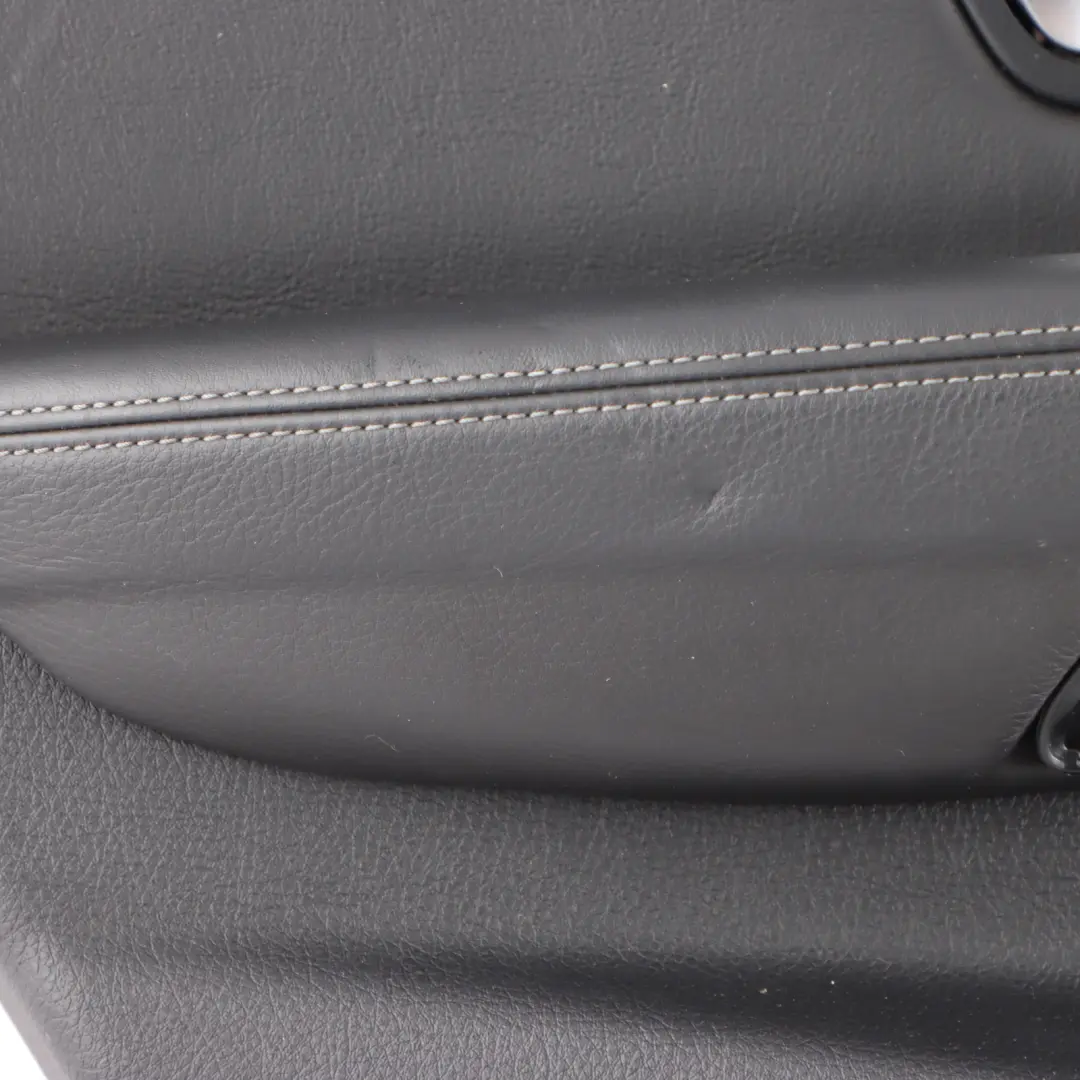 BMW F80 M3 Door Card Lining Panel Rear Left N/S Leather Merino Black - SKU 8057427 - Part number 8057427