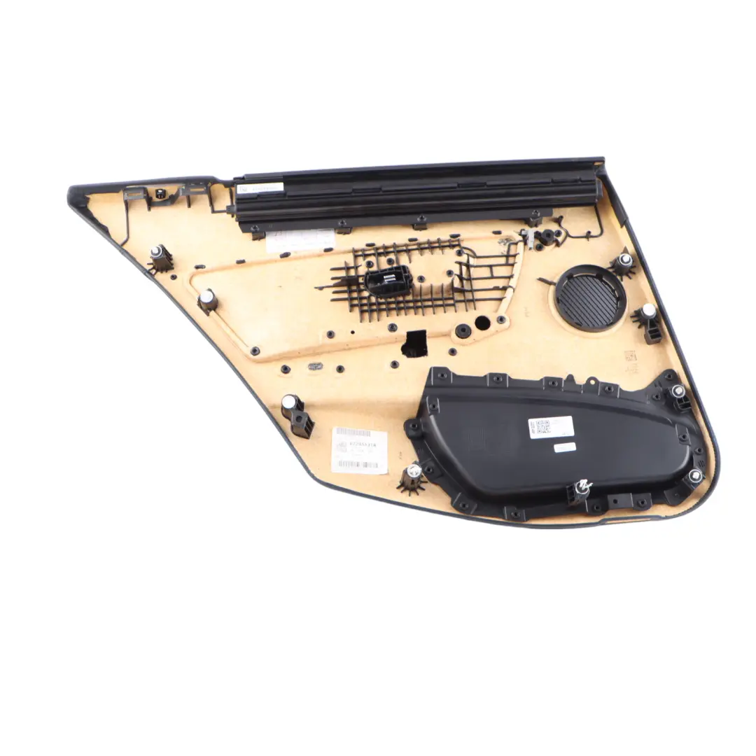 Door Card Lining Panel Rear Right O/S Leather Merino Black to BMW F80 M3 with Part number 8057472 BMW F80 M3 Door Card Lining Panel Rear Right O/S Leather Merino Black - SKU 8057472 - Part number 8057472
