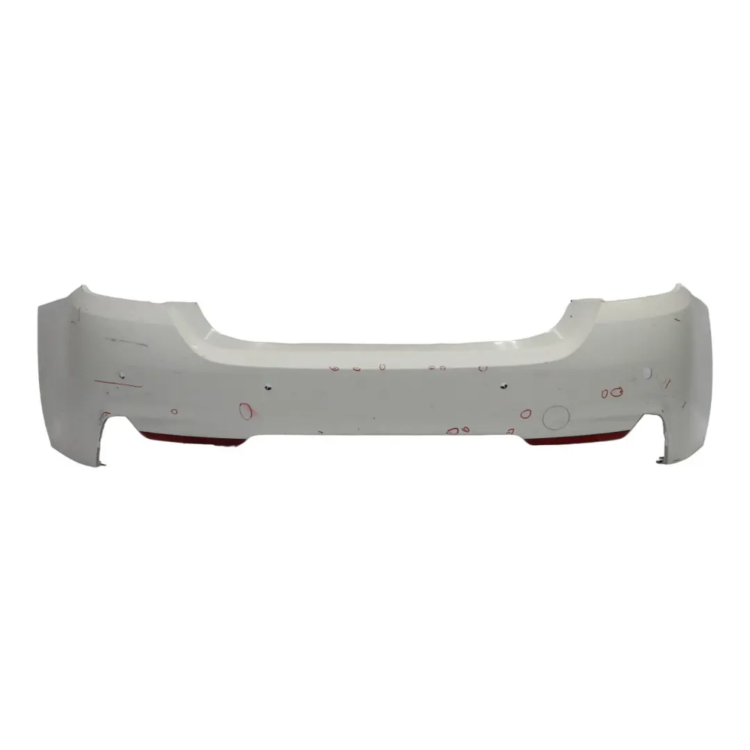 BMW F32 F33 M Sport Rear Bumper Trim Panel PDC Alpinweiss Alpine White - 300 - SKU 8060889-AW6 - Part number 8060889