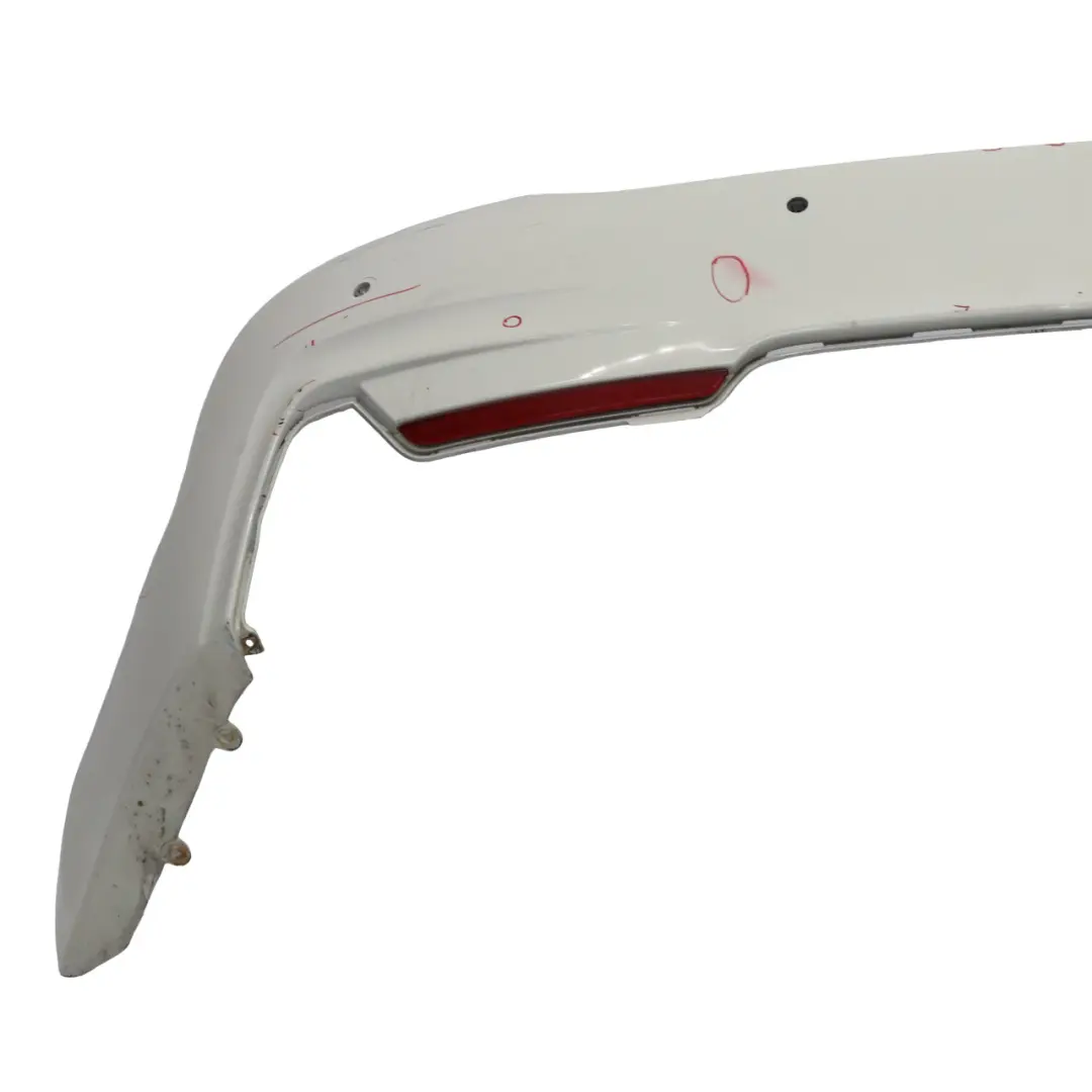 BMW F32 F33 M Sport Rear Bumper Trim Panel PDC Alpinweiss Alpine White - 300 - SKU 8060889-AW6 - Part number 8060889