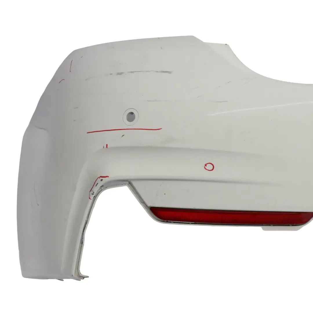 BMW F32 F33 M Sport Rear Bumper Trim Panel PDC Alpinweiss Alpine White - 300 - SKU 8060889-AW6 - Part number 8060889