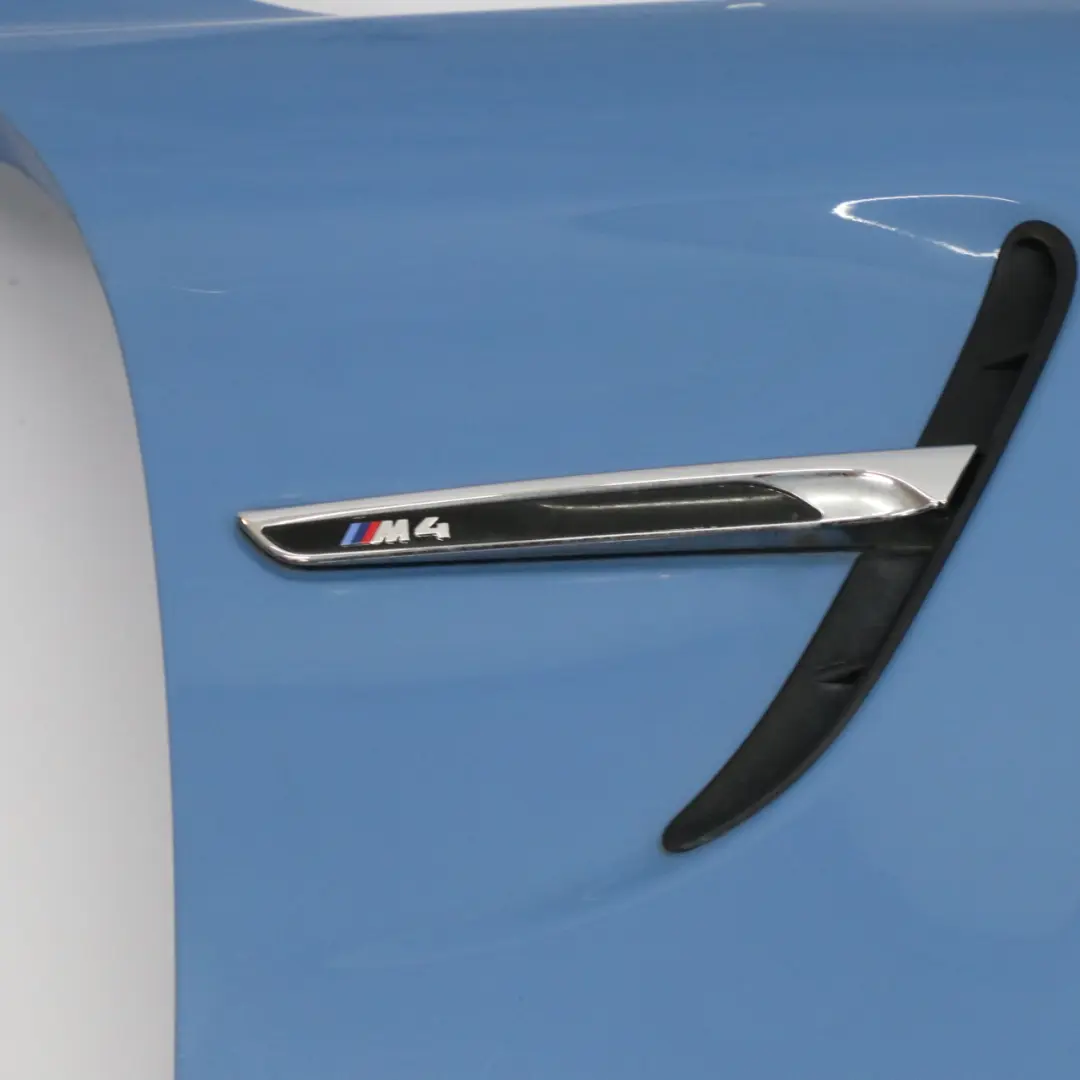 BMW F82 F83 M4 Side Panel Fender Wing Front Right O/S Yas Marina Blue - B68 - SKU 8066918-YMB1 - Part number 8066918