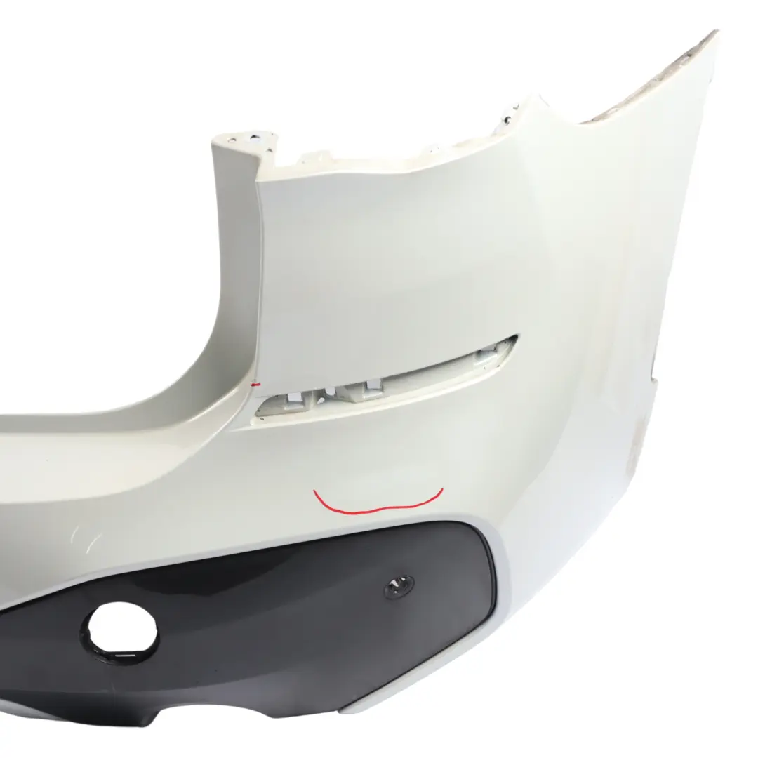 BMW X1 F48 Rear Bumper M Sport Trim Panel PDC Mineralweiss White - A96 - SKU 8072774-MW - Part number 8072774