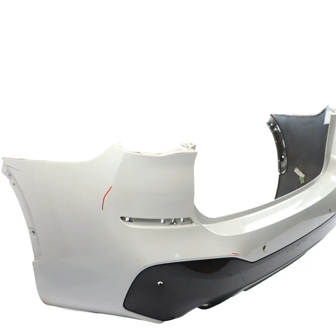 BMW X1 F48 Rear Bumper M Sport Trim Panel PDC Mineralweiss White - A96 - SKU 8072774-MW - Part number 8072774