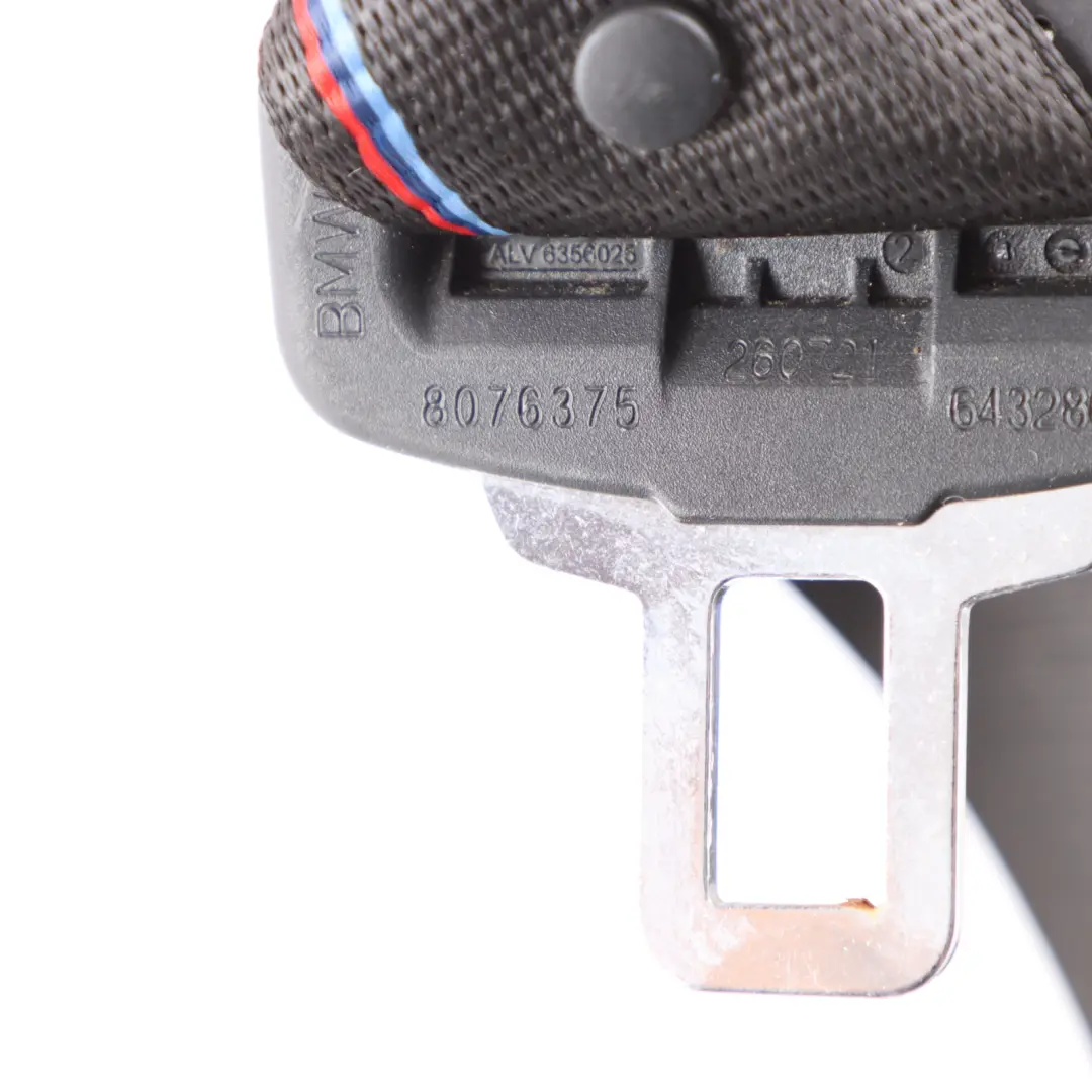 Upper Seat Belt Left N/S Seatbelt Pretensioner to BMW G20 M Sport Rear with Part number 8076375 BMW G20 M Sport Rear Upper Seat Belt Left N/S Seatbelt Pretensioner - SKU 8076375 - Part number 8076375