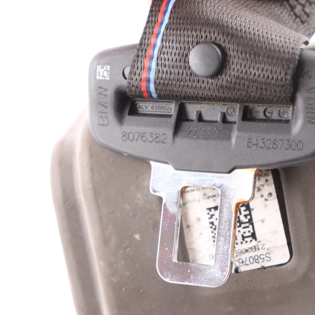 BMW G20 Rear Centre Upper Middle Safety Seat Belt Buckle - SKU 8076382 - Part number 8076382
