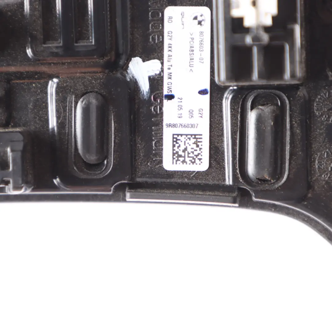 Selector Lever Cover BMW G20 G21 Surround Trim to Gear with Part number 8076603 Gear Selector Lever Cover BMW G20 G21 Surround Trim - SKU 8076603 - Part number 8076603