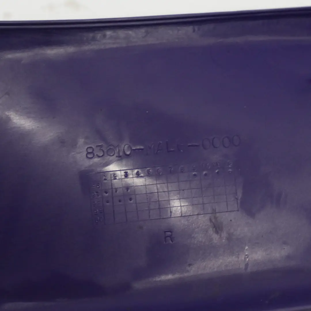 CBR600 CBR Capot de carénage arrière droit habillage pour Honda à propos du numéro de pièce 83610-MALG-0000 Honda CBR600 CBR Capot de carénage arrière droit habillage - SKU 83610-MALG-0000 - Numéro de pièce 83610-MALG-0000