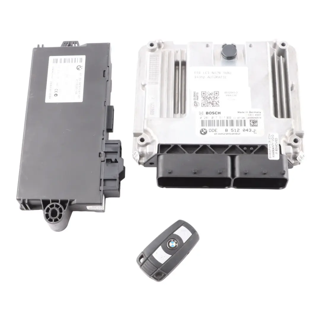 BMW E90 E91 LCI 318d N47N 143HP Engine ECU Kit DDE CAS3 Key Automatic - SKU 8512043-3 - Part number 8512043