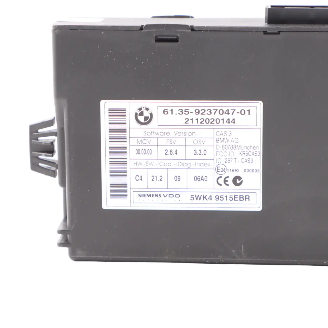 N47N 143HP Motore ECU Kit DDE CAS3 Chiave Automatica per BMW E90 LCI 318d con numero di parte 8512043 BMW E90 LCI 318d N47N 143HP Motore ECU Kit DDE CAS3 Chiave Automatica - SKU 8512043-3 - Numero di parte 8512043