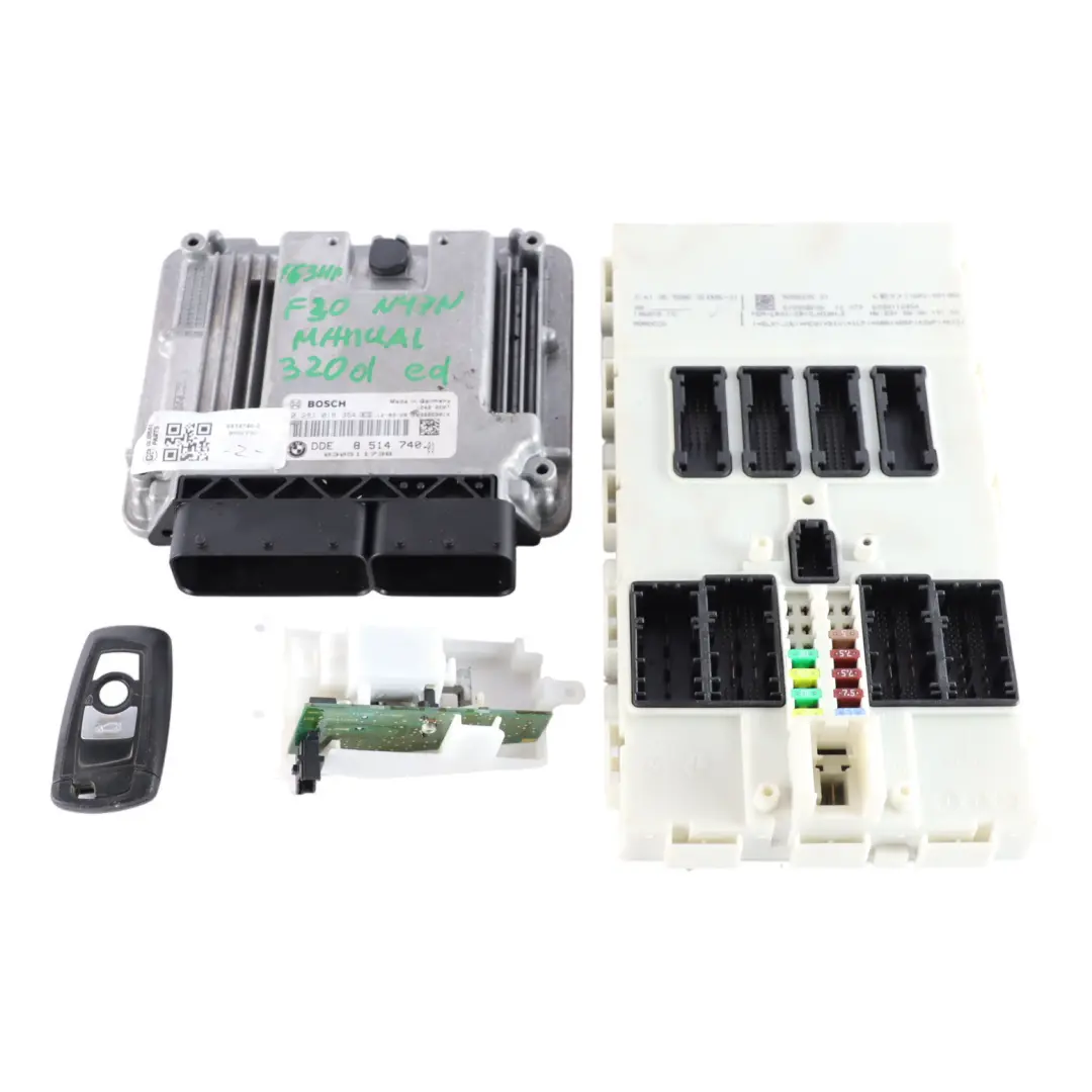 N47N 163HP ECU Kit DDE 8584276 + Key + FEM Manual to BMW F30 F31 320d ed Diesel with Part number 8514740 BMW F30 F31 320d ed Diesel N47N 163HP ECU Kit DDE 8584276 + Key + FEM Manual - SKU 8514740-3 - Part number 8514740