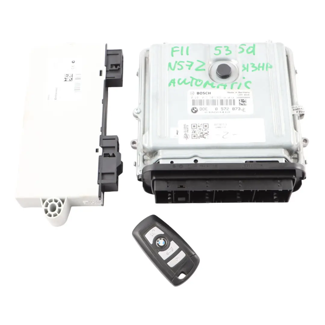 N57Z 313HP Engine ECU Kit DDE Key CAS4 Automatic to BMW F10 F11 535d with Part number 8572873 BMW F10 F11 535d N57Z 313HP Engine ECU Kit DDE Key CAS4 Automatic - SKU 8572873-2 - Part number 8572873