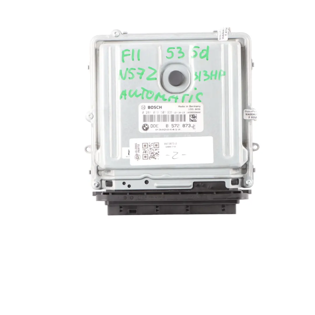 BMW F10 F11 535d N57Z 313HP Engine ECU Kit DDE Key CAS4 Automatic - SKU 8572873-2 - Part number 8572873