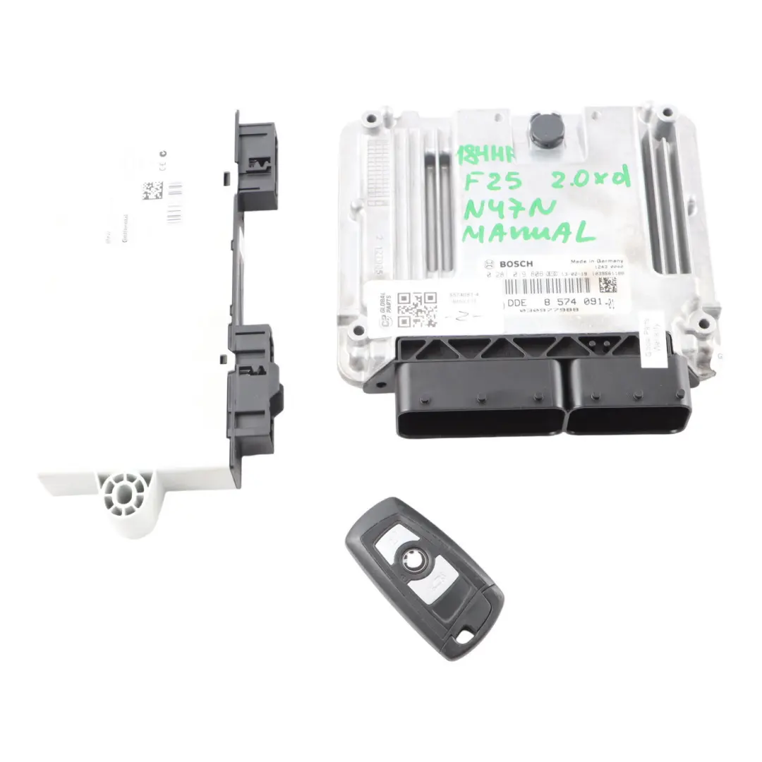 BMW F25 20dX N47N 184HP ECU Kit Control Unit DDE CAS4 Key Manual - SKU 8574091-4 - Part number 8574091