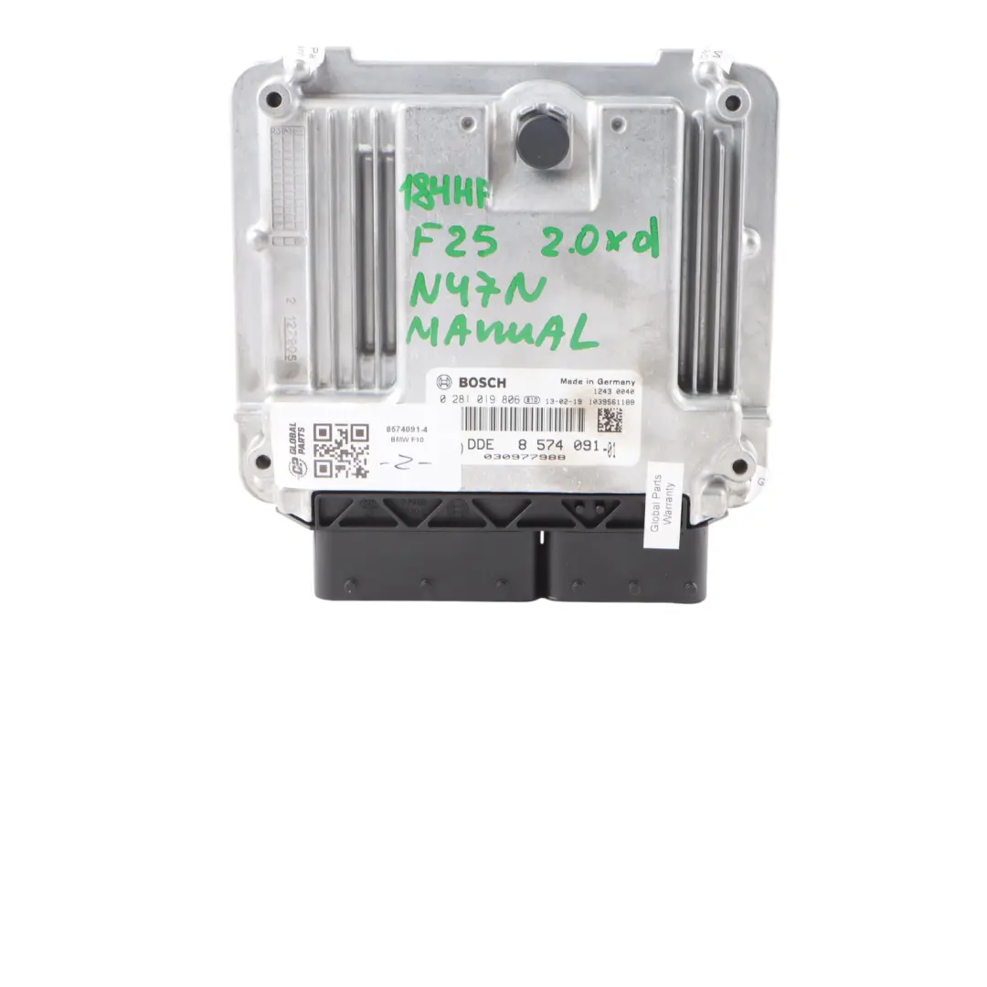 20dX N47N 184HP ECU Kit Control Unit DDE CAS4 Key Manual to BMW F25 with Part number 8574091 BMW F25 20dX N47N 184HP ECU Kit Control Unit DDE CAS4 Key Manual - SKU 8574091-4 - Part number 8574091