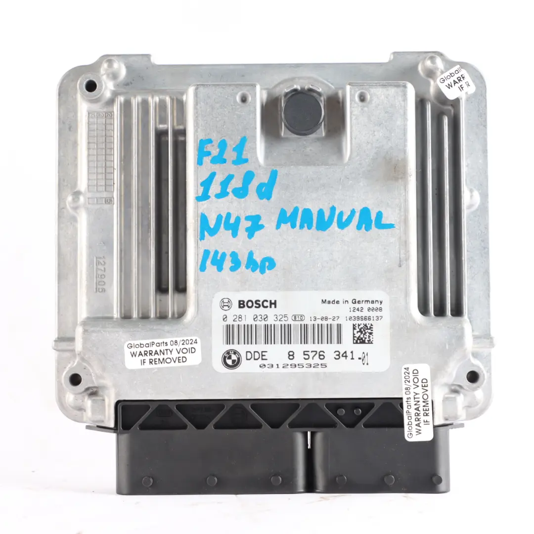 BMW F20 118d F30 318d 143HP N47N Engine ECU Kit DDE + Key + FEM Manual - SKU 8576341-9 - Part number 8576341