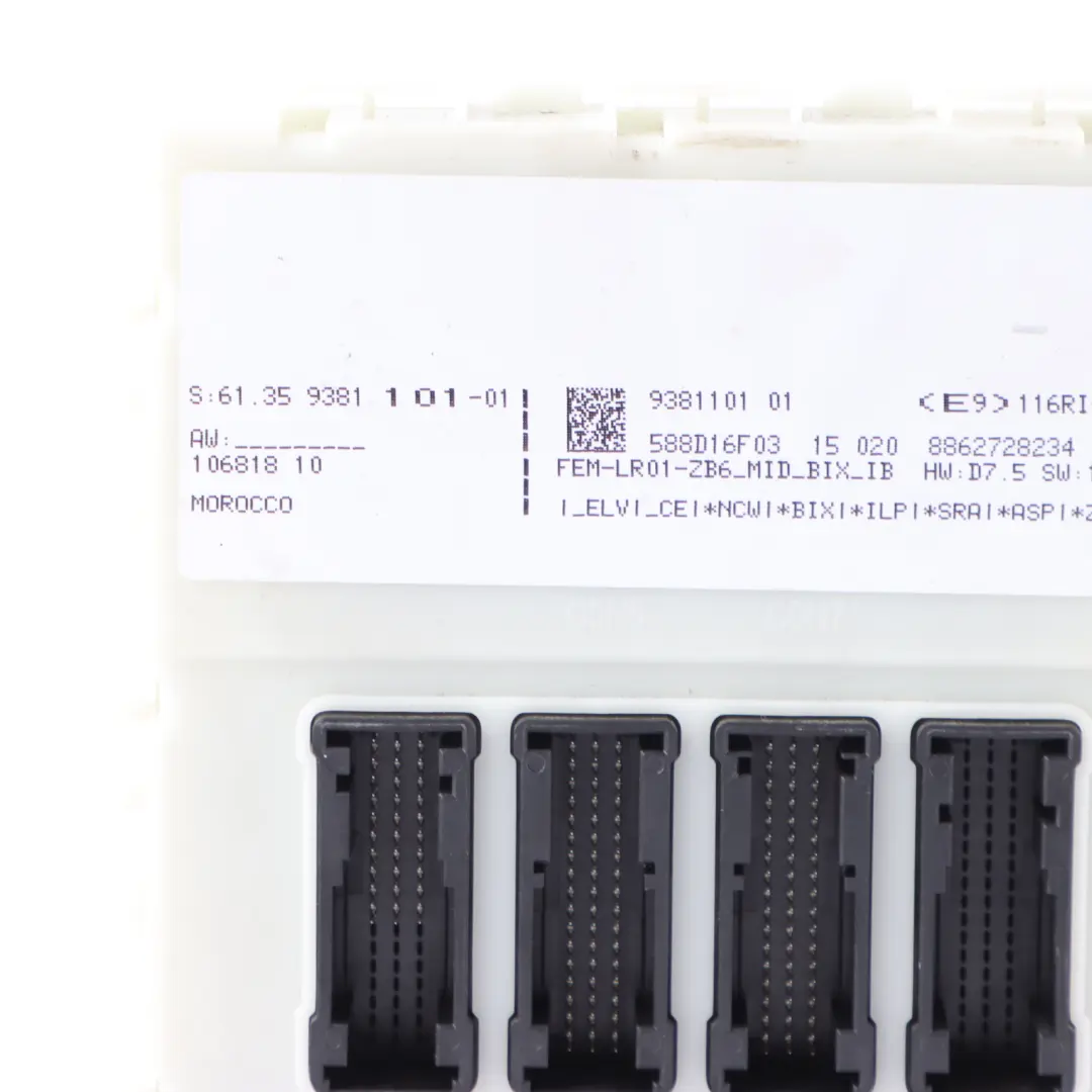 BMW F20 125d F30 325d N47S1 218HP Engine Unit ECU Kit DDE FEM Key - SKU 8582521-3 - Part number 8582521