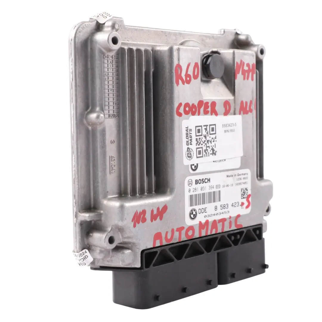 N47N 2.0 143HP Silnik ECU DDE Automat do Mini Cooper D R60 R61 ALL4 o numerze 8583423 Mini Cooper D R60 R61 ALL4 N47N 2.0 143HP Silnik ECU DDE Automat - SKU 8583423-5 - Numer Części 8583423