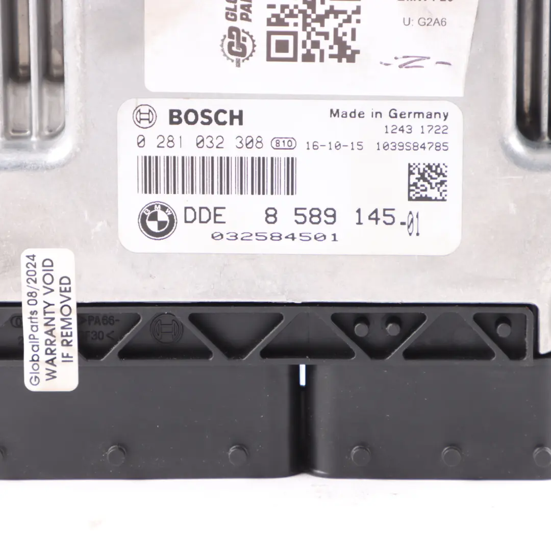 BMW F20 F21 LCI 116d B37 Diesel DDE Unité Contrôle Moteur ECU Automatic - SKU 8589145-5 - Numéro de pièce 8589145