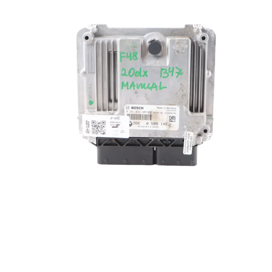 BMW X1 F48 20dX B47 190HP Engine Control Unit ECU Kit DDE Key Lock BDC - SKU 8589145-6 - Part number 8589145