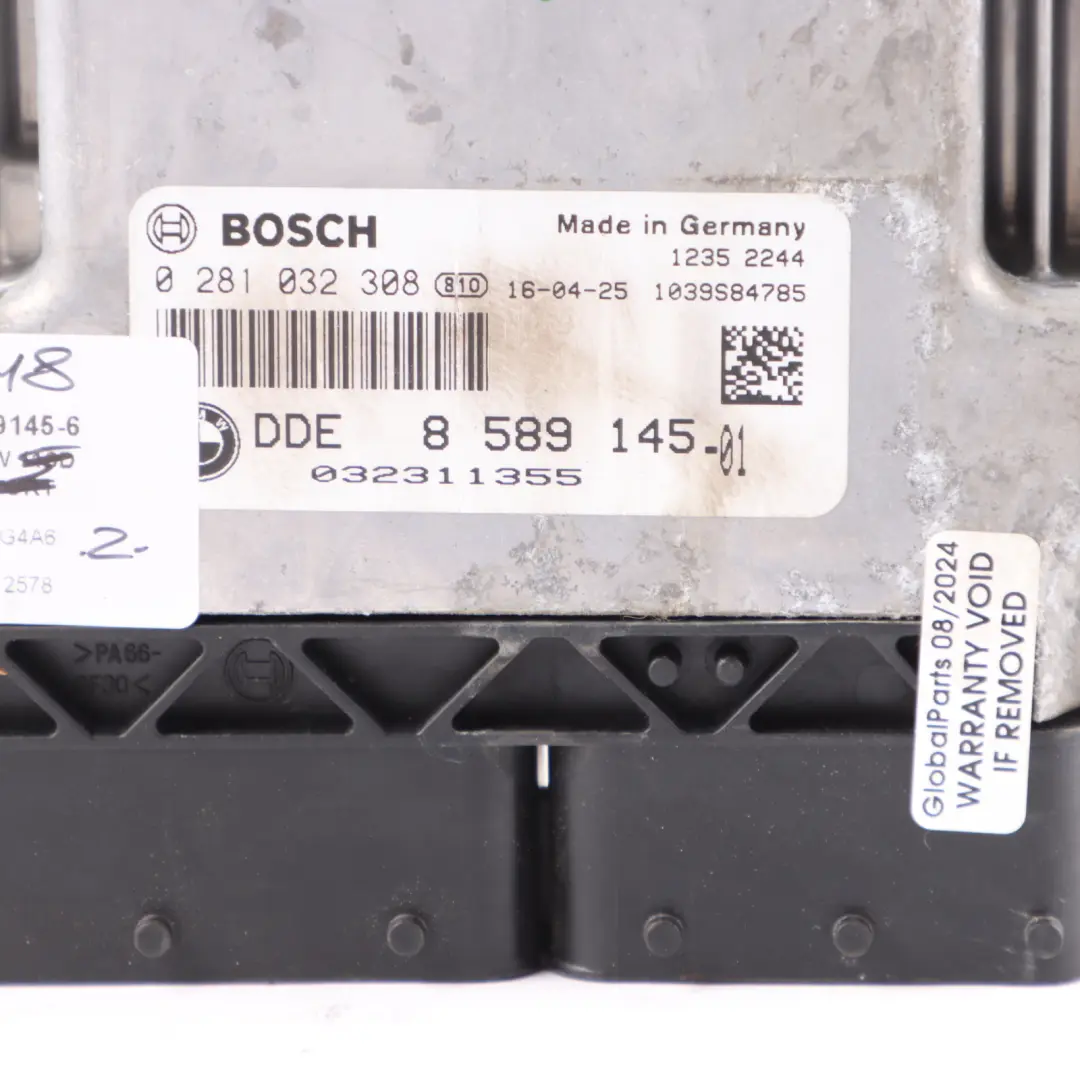 BMW X1 F48 20dX B47 190HP Engine Control Unit ECU Kit DDE Key Lock BDC - SKU 8589145-6 - Part number 8589145