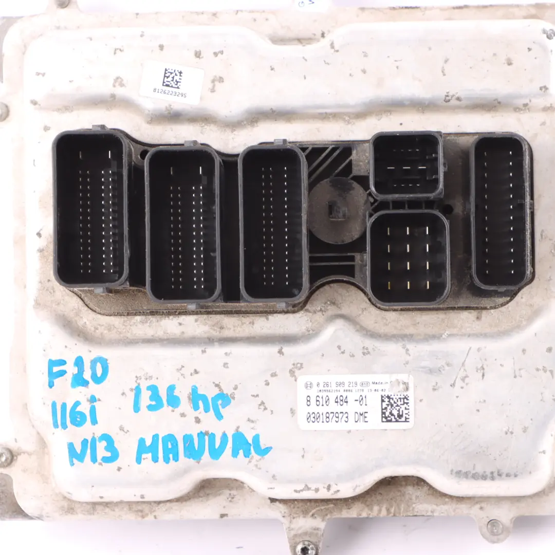 136HP Engine Control Unit ECU DME Key FEM to BMW F20 F21 116i F30 316i N13 with Part number 8610484 BMW F20 F21 116i F30 316i N13 136HP Engine Control Unit ECU DME Key FEM - SKU 8610484-7 - Part number 8610484