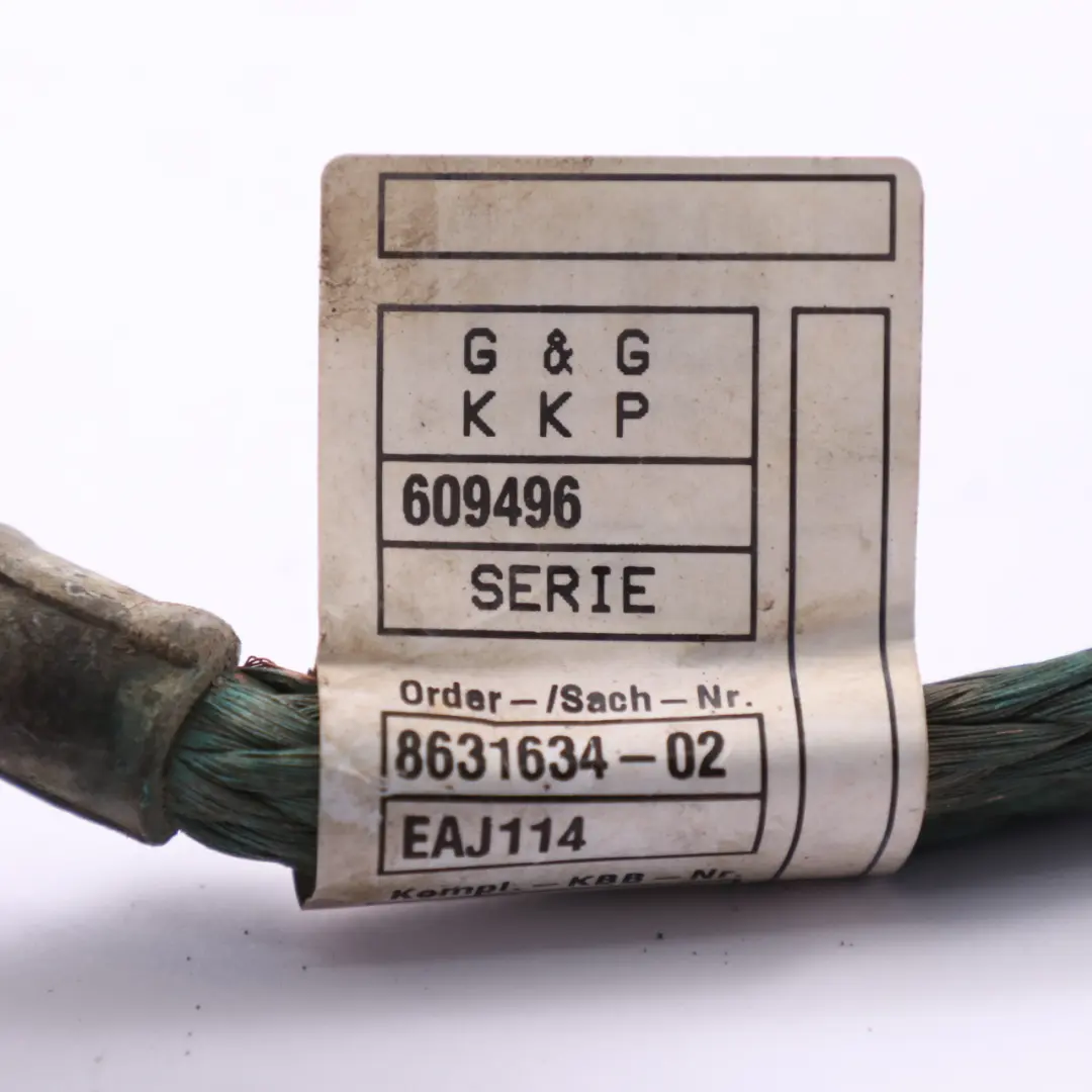 Earth Ground Cable Negative Battery Lead Wiring to BMW X5 F15 with Part number 8631634 BMW X5 F15 Earth Ground Cable Negative Battery Lead Wiring - SKU 8631634 - Part number 8631634