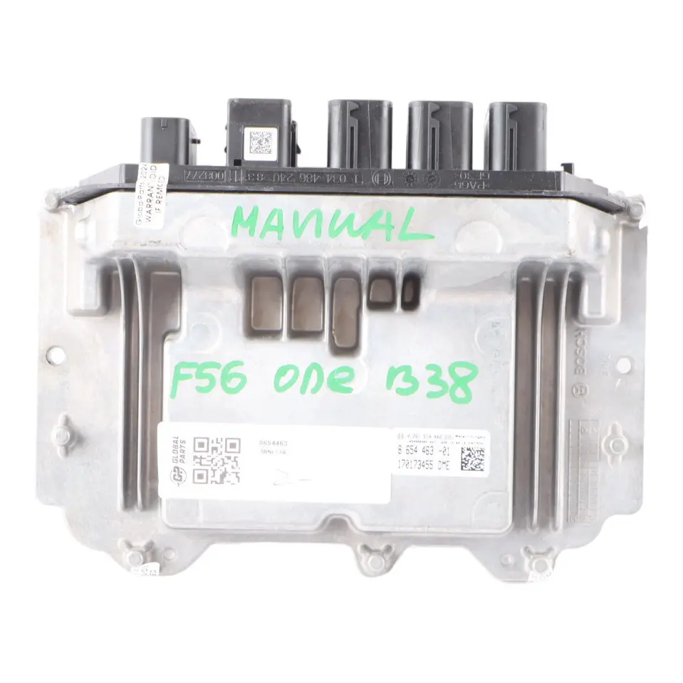 B38 102HP Engine Control Unit Module ECU DME Manual Mini One F56 Petrol - SKU 8654463 - Part number 8654463
