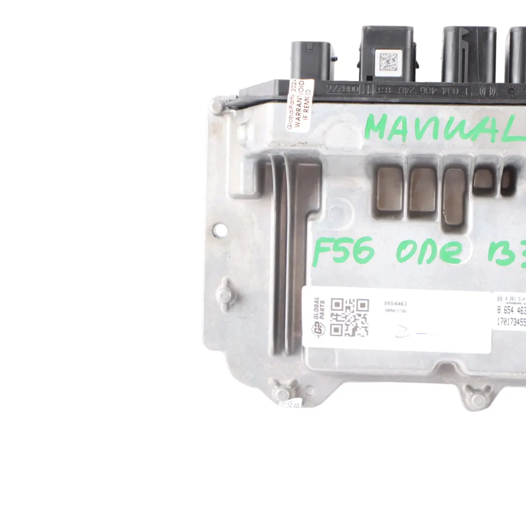 B38 102HP Engine Control Unit Module ECU DME Manual to Mini One F56 Petrol with Part number 8654463 Mini One F56 Petrol B38 102HP Engine Control Unit Module ECU DME Manual - SKU 8654463 - Part number 8654463