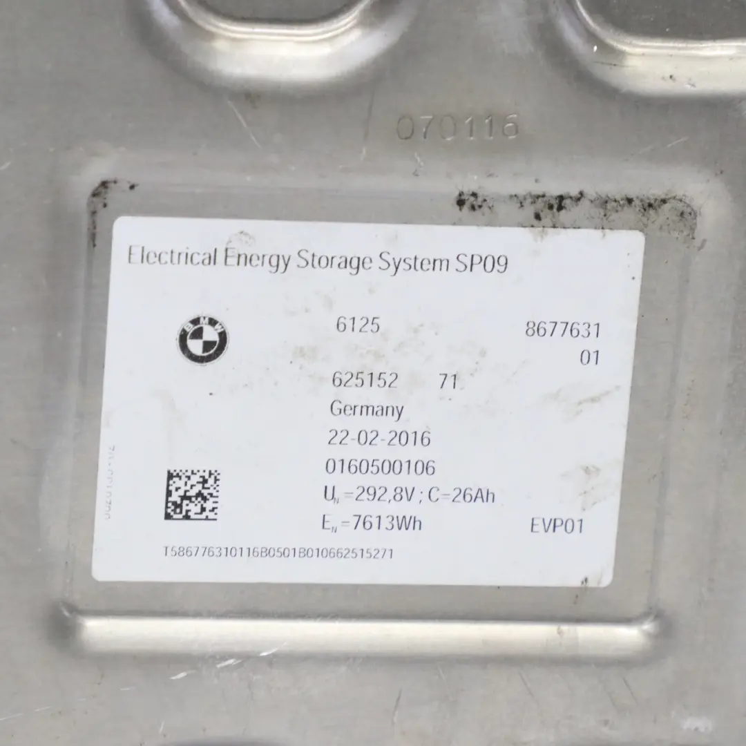 BMW F30 LCI B48X 330e Hybride Electrique Batterie Haute Tension - SKU 8677631 - Numéro de pièce 8677631