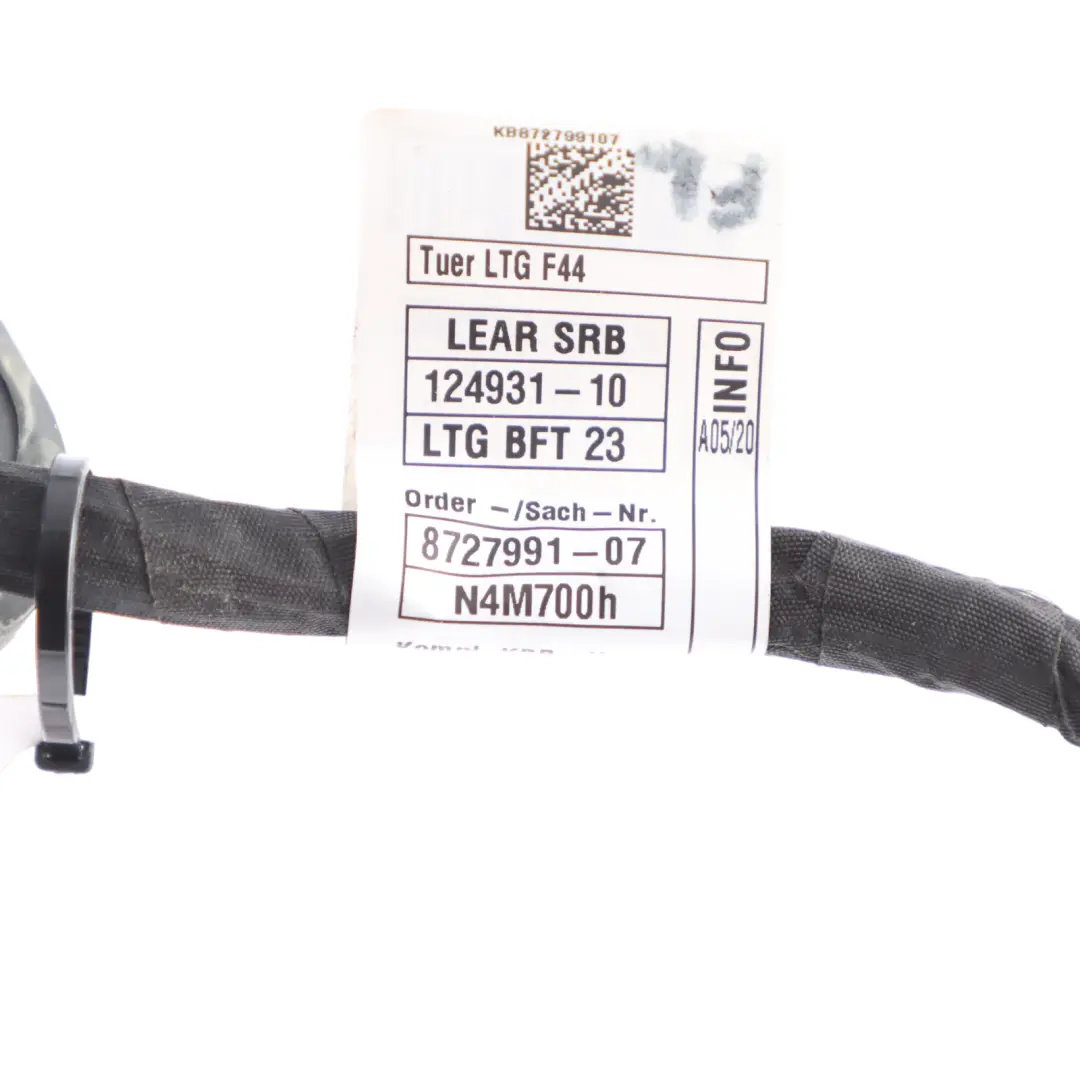 Door Cable Harness Passenger Side Wire Wiring 8727991 to BMW F44 with Part number 8727960 BMW F44 Door Cable Harness Passenger Side Wire Wiring 8727991 - SKU 8727960 - Part number 8727960