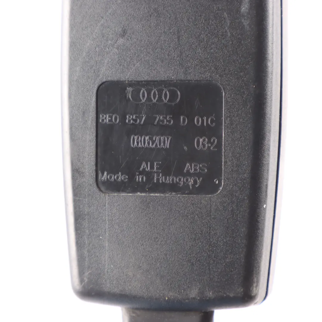 Hebilla seguridad tensor delantero izquierdo derecho para Audi A6 C6 con número de pieza 8E0857755D Audi A6 C6 Hebilla seguridad tensor delantero izquierdo derecho - SKU 8E0857755D - Número de pieza 8E0857755D