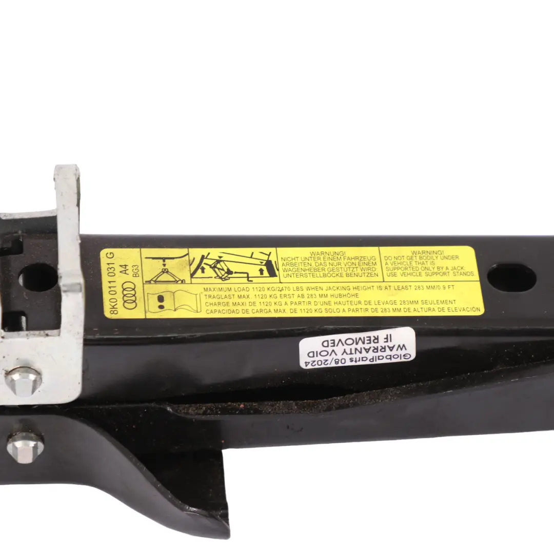  Cric levage Audi A4 B8 Outil levage roue d'urgence - SKU 8K0011031G - Numéro de pièce 8K0011031G