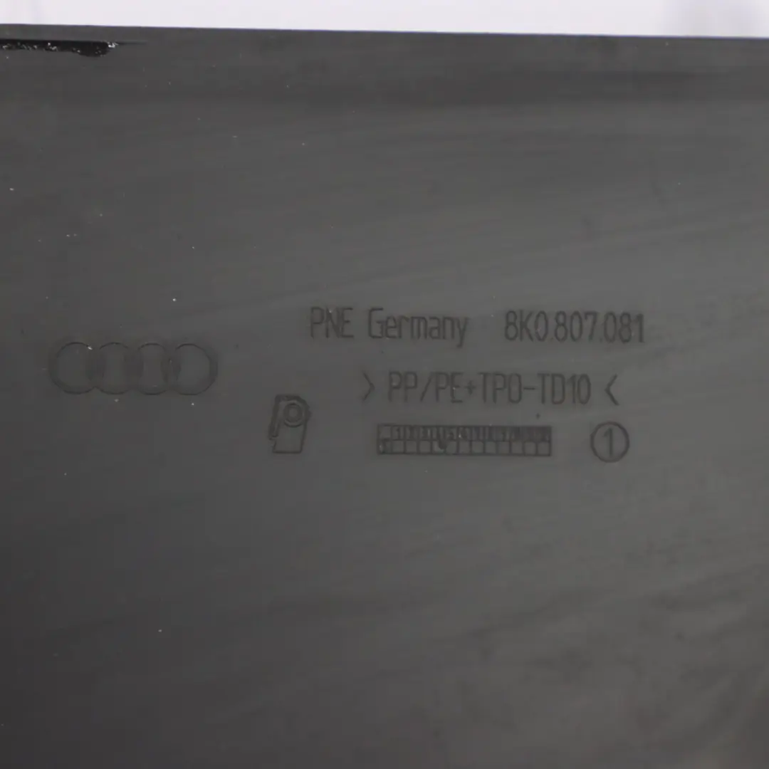 Audi A4 B8 Front Bumper Centre Upper Grille Radiator Panelling - SKU 8K0807081 - Part number 8K0807081