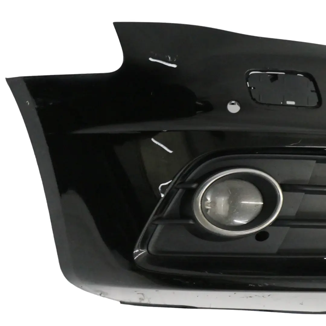 Audi A4 B8 Front Bumper Trim Panel Cover Brilliant Black - LY9B - SKU 8K0807105-BBL - Part number 8K0807105